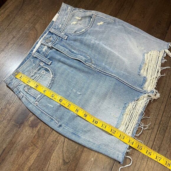 Lovers + Friends Denim Mini Skirt Size 23 - Picture 7 of 11